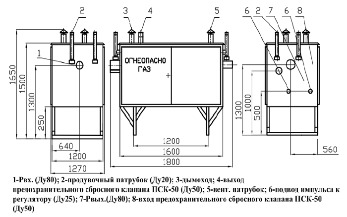 ГРПШ-15-2Н(В)-У1 с регулятором РДГ-80Н(В)